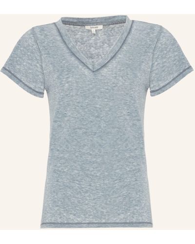 7 For All Mankind ANDY V-NECK T-Shirt - Blau