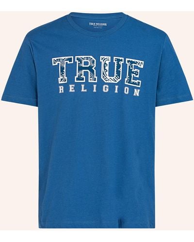 True Religion T-Shirt PAISLEY - Blau