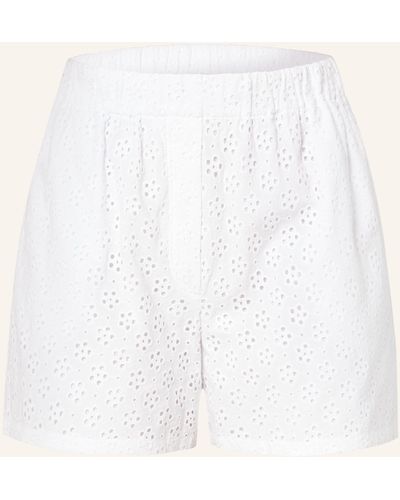 KENZO Shorts aus Lochspitze - Weiß