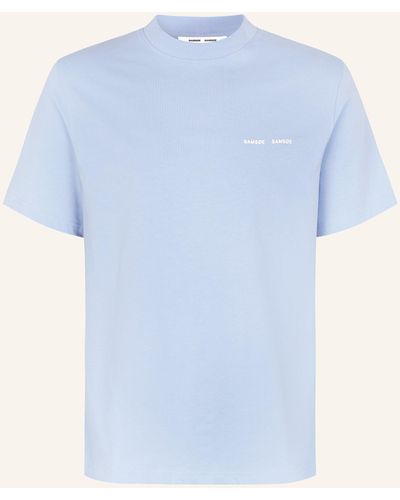 Samsøe & Samsøe T-Shirt NORSBRO - Blau
