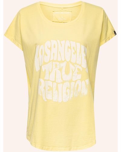 True Religion T-Shirt LOSANGELES - Gelb