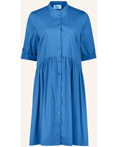 ROBE LÉGÈRE Hemdblusenkleid mit 3/4-Arm - Blau