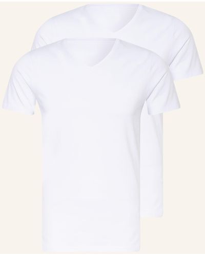 Joop! 2er-Pack V-Shirts - Weiß