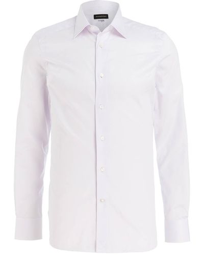 Zegna Hemd 100 FILI Slim Fit - Weiß