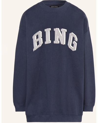 Anine Bing Oversized-Sweatshirt TYLER - Blau