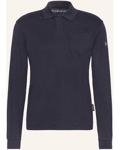 Napapijri Jersey-Poloshirt MELVILLE Regular Fit - Blau