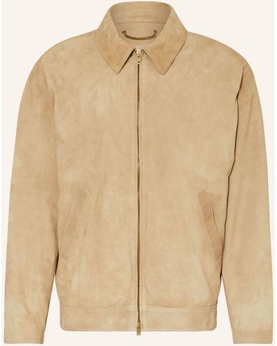 Golden Goose Lederjacke JOURNEY - Natur