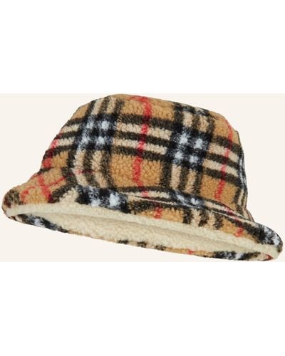 Burberry Bucket-Hat aus Teddyfell - Mettallic