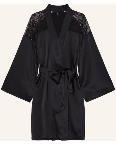 Aubade Damen-Kimono MIDNIGHT WHISPER aus Seide - Schwarz