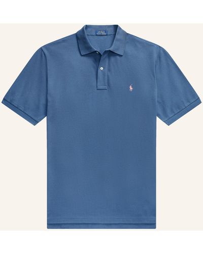 Ralph Lauren Piqué-Poloshirt - Blau