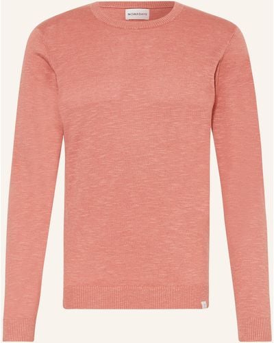 NOWADAYS Pullover mit Leinen - Pink