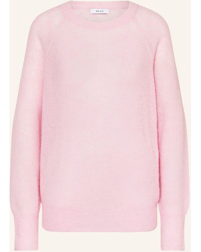 Reiss Oversized-Pullover MAE mit Mohair - Pink