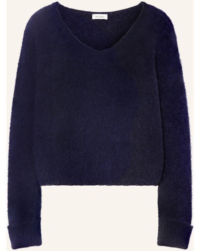 American Vintage Pullover mit Alpaka - Blau