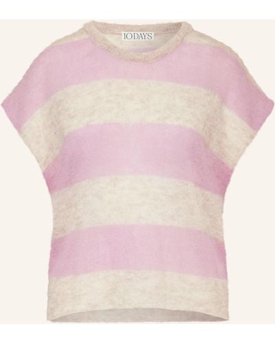 10Days Strickshirt mit Alpaka - Pink