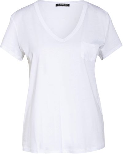 Repeat Cashmere T-Shirt - Weiß
