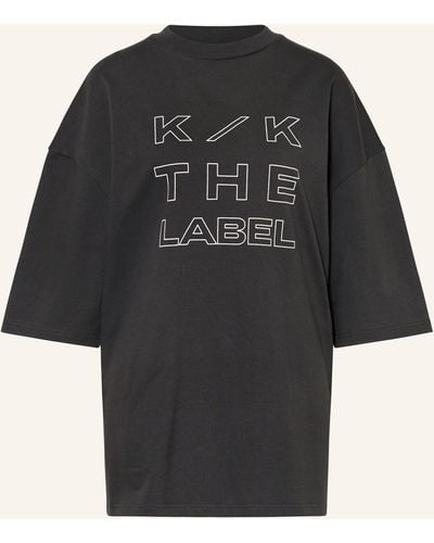 Karo Kauer Oversized-Shirt - Schwarz