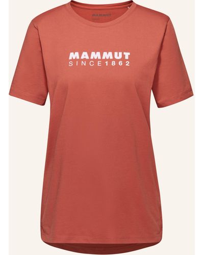 Mammut Core T-Shirt Women Logo - Rot