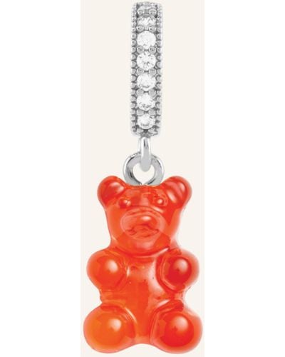 Crystal Haze Jewelry Pendant JELLY RED NOSTALGIA BEAR by GLAMBOU - Weiß