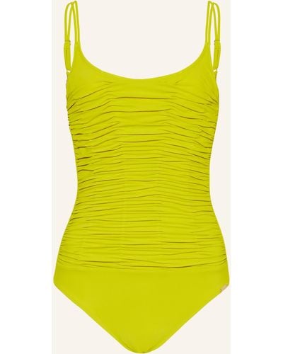 Maryan Mehlhorn Bügel-Badeanzug SOLIDS mit UV-Schutz - Gelb