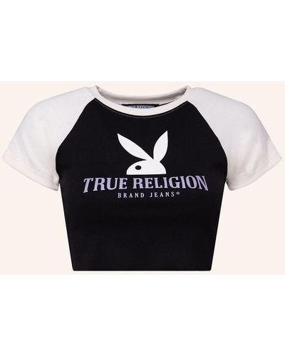 True Religion T-Shirt X Playboy - Schwarz