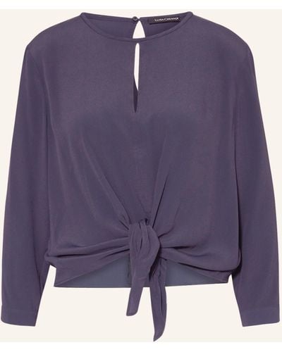 Luisa Cerano Blusenshirt mit Seide - Lila