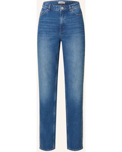Envii Straight Jeans ENBREE mit Schmucksteinen - Blau