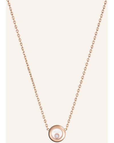 Chopard Halskette HAPPY DIAMONDS ICONS Halskette aus 18 Karat Roségold und Diamanten - Mettallic