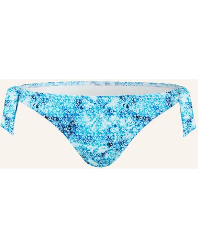 Vilebrequin Triangel-Bikini-Hose FLOWERS TIE & DYE - Blau