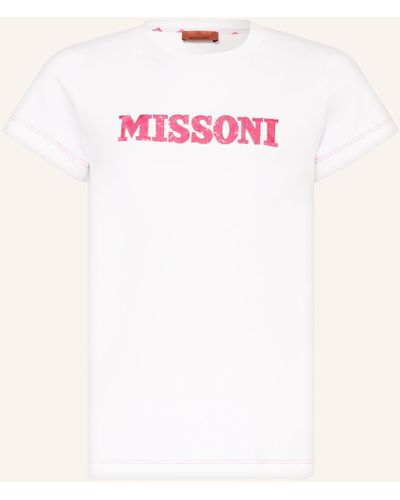 Missoni T-Shirt mit Pailletten - Pink