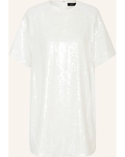 Theory Kleid mit Pailletten - Weiß