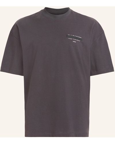 AllSaints T-Shirt REDACT - Blau