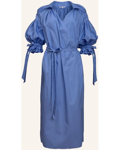 Helene Galwas Wickelkleid aus Baumwolle INA - Blau