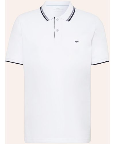 Fynch-Hatton Piqué-Poloshirt - Weiß