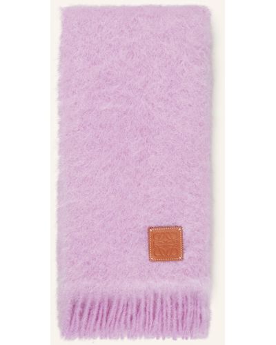 Loewe Schal mit Mohair - Pink
