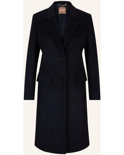 BOSS Klassischer Mantel CATARA Slim Fit - Blau