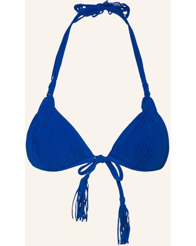 Pilyq Triangel-Bikini-Top MILA - Blau