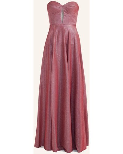 Unique Abendkleid SPARKLY GLITTER DRESS - Pink