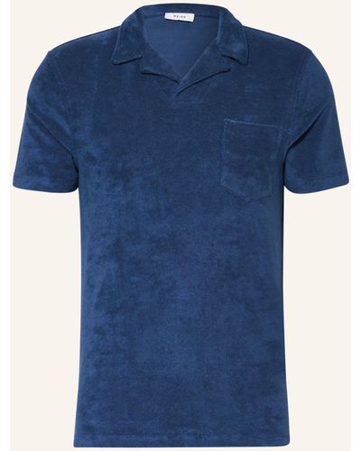 Reiss Frottee-Poloshirt CAICOS - Blau