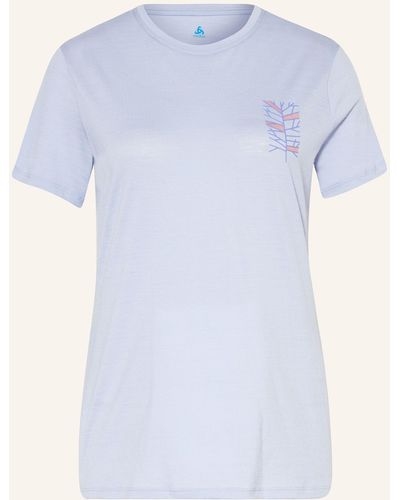 Odlo T-Shirt ASCENT MERINO 160 aus Merinowolle - Blau