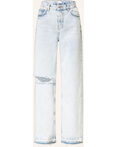 Gina Tricot Destroyed Jeans - Blau