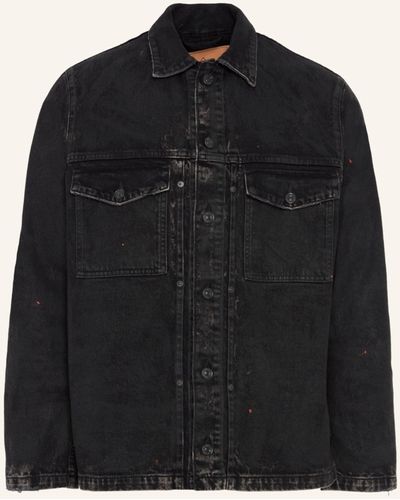 7 For All Mankind PLEATED OVERSHIRT Jacket - Schwarz