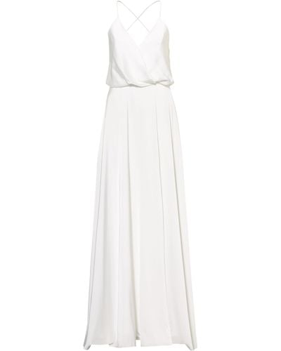 Unique Abendkleid mit Stola - Weiß
