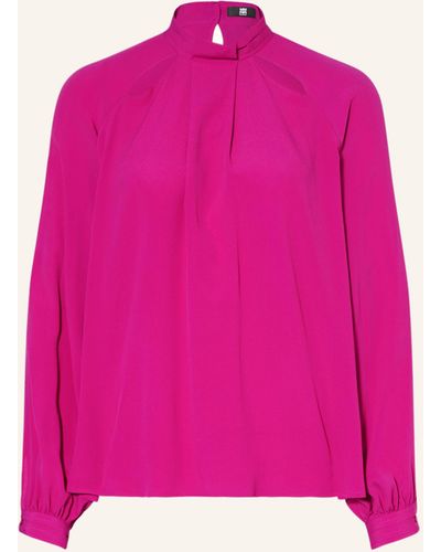 Riani Blusenshirt mit Seide und Cut-outs - Pink