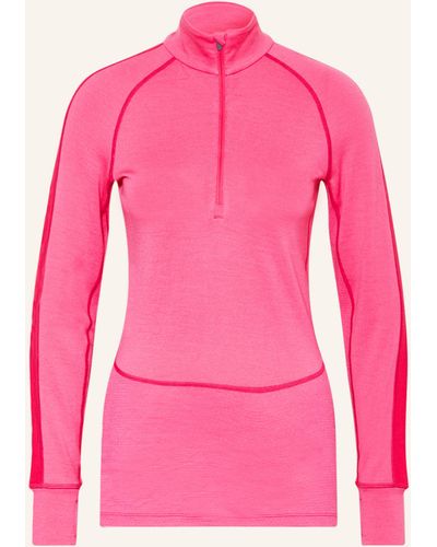 Icebreaker Midlayer 260 ZONEKNITTM aus Merinowolle - Pink