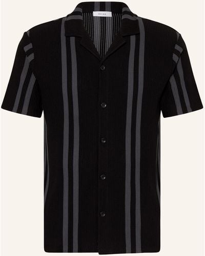 Reiss Resorthemd CASTLE Regular Fit aus Jersey - Schwarz
