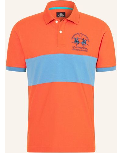 La Martina Piqué-Poloshirt Regular Fit - Orange