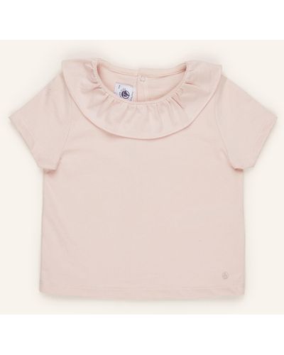 Petit Bateau T-Shirt mit Rüschen - Pink
