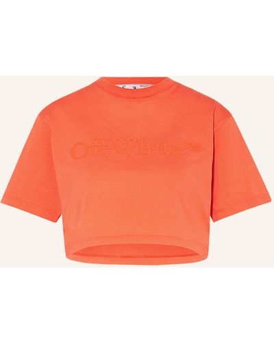 Off-White c/o Virgil Abloh Cropped-Shirt - Orange