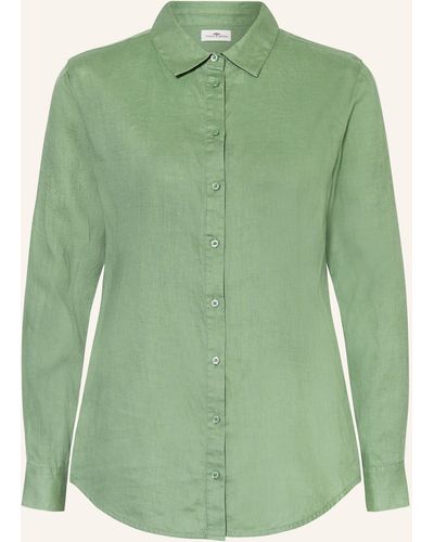 Fynch-Hatton Hemdbluse aus Leinen - Grün