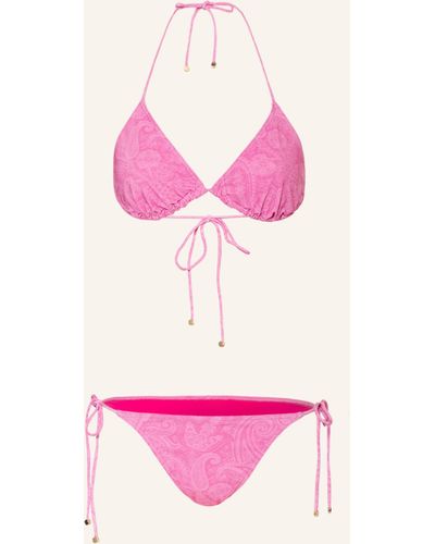 Etro Triangel-Bikini - Pink